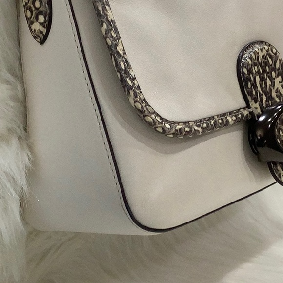 COACH SOFT TABBY CROSSBODY SNAKESKIN DETAIL - Picture 9 of 16